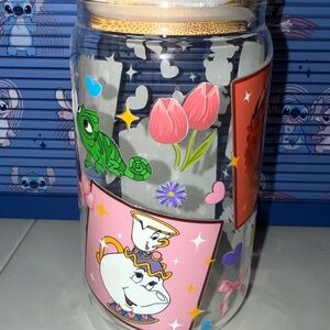 Disney Pink and Green Floral Accent Vases